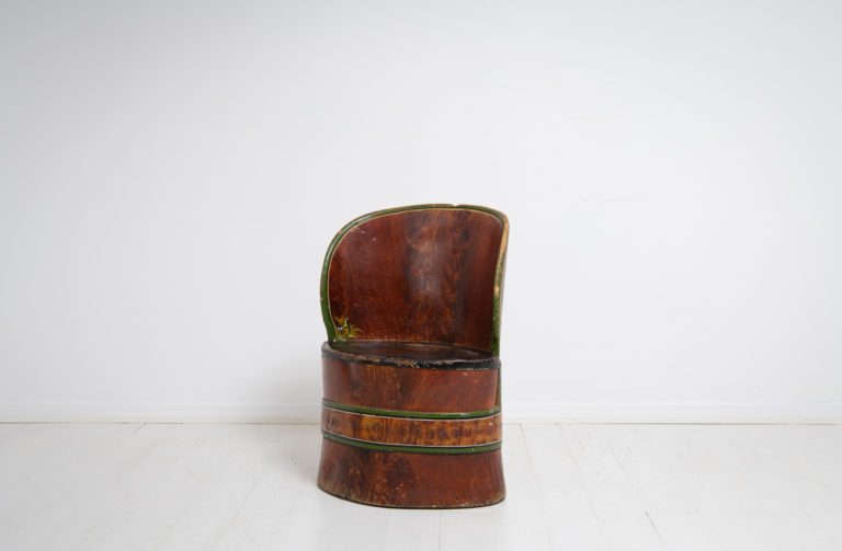 Folk Art Stump Chair made in Sweden