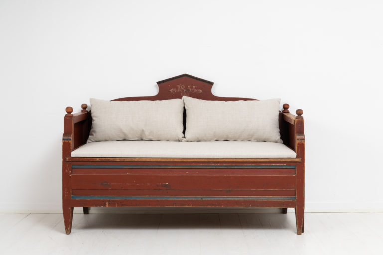 Folk Art Sofa or Bench from Northern Sweden