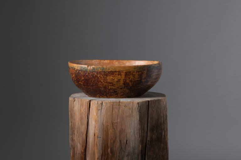 Mid-19th Century Wood Bowl from Northern Sweden