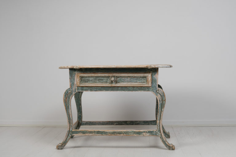 Unusual Small Rococo Table from Northern Sweden