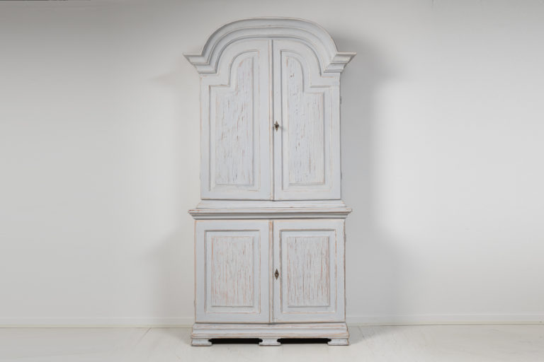 Light Swedish Rococo Cabinet in Pine