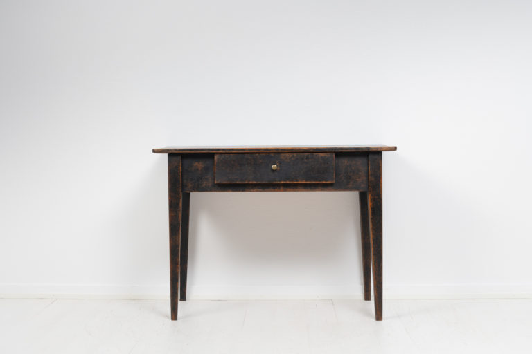Black Table in Gustavian Style from the Early 19th Century