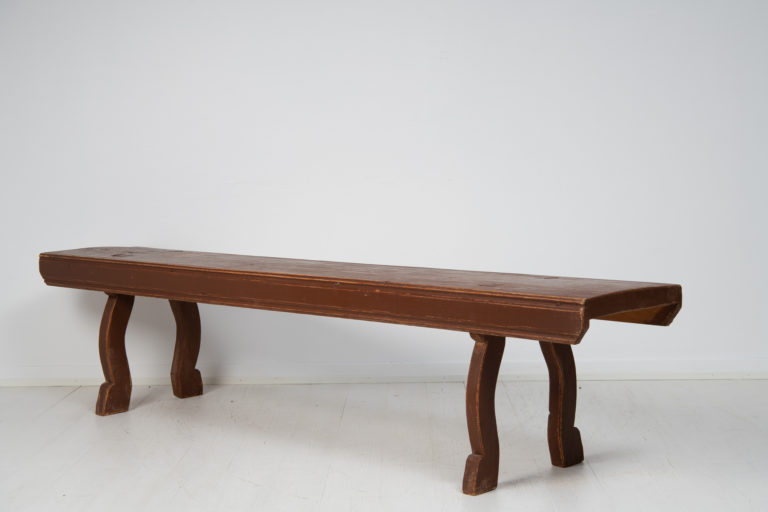 Swedish Country House Bench in Solid Pine