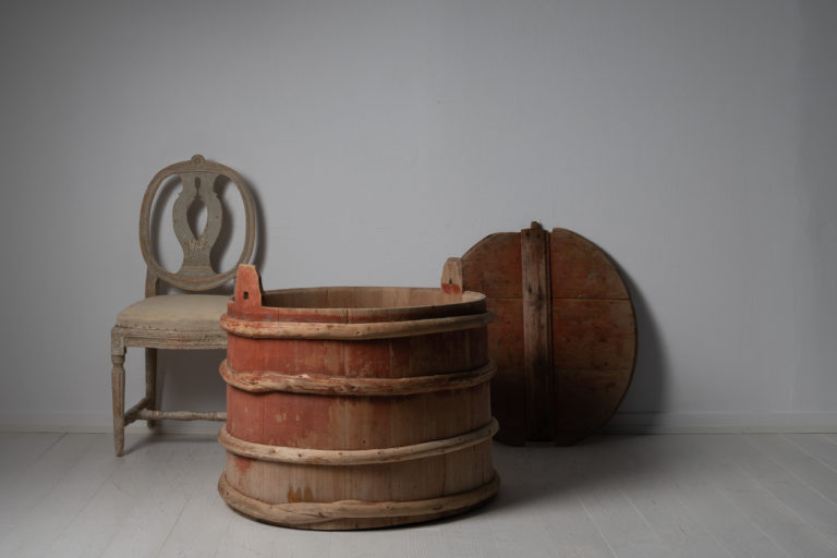 Hand-Crafted Folk Art Barrel