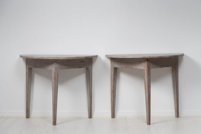 Gustavian Demi Lune Tables from Sweden