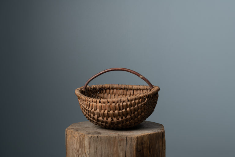 Folk Art Woven Basket
