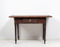 Painted folk art table from northern Sweden made during the early to mid 19th century, around 1820 to 1840. The table is in untouched original condition