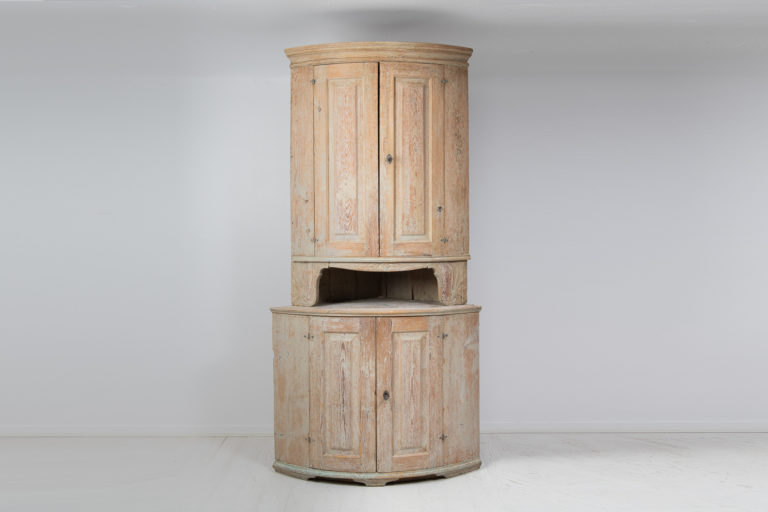 Antique Swedish Corner Cabinet