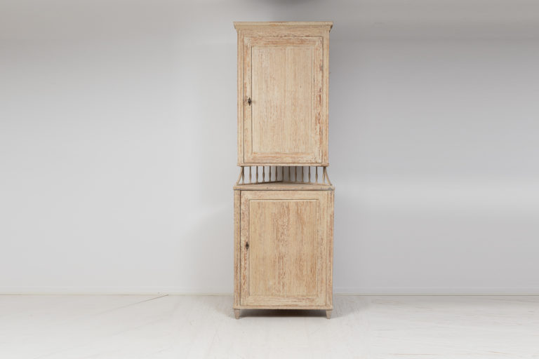 Antique Gustavian Corner Cabinet