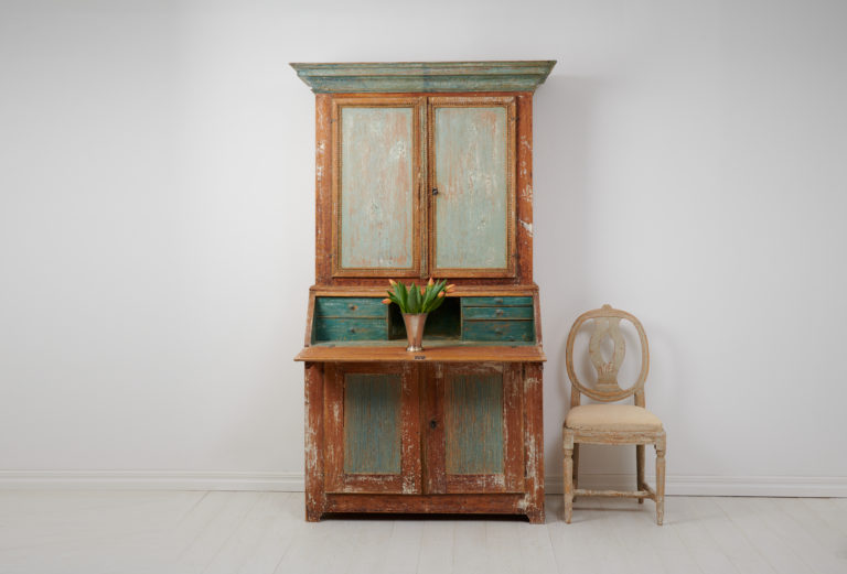Antique Swedish Writing Cabinet