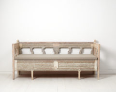 Small antique country sofa in gustavian style from northern Sweden. The sofa is a genuine country house furniture and made by hand