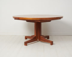 Scandinavian modern dining table from Sweden made during the mid 20th century, around 1950 to 1960. The table is stylish and elegant