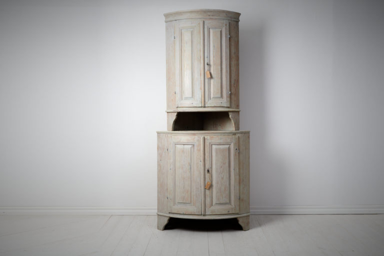 Antique Gustavian Corner Cabinet