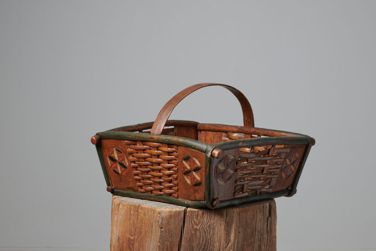 Antique Folk Art Basket