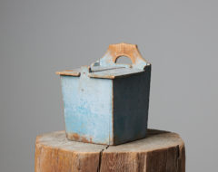Antique hand-made flour box from Sweden made in folk art during the second half of the 19th century, around 1860 to 1870.
