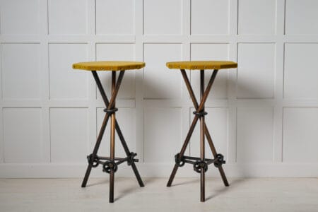 Unusual Antique "Trolleribord" tables from Sweden made around the 1880s. The so called "Trolleribord", or "magic-tables",