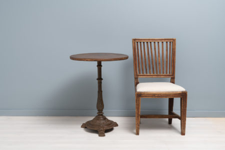 Solid cast iron table made in Sweden during the late 1800s by Skoglund & Olson. The company was established in 1874