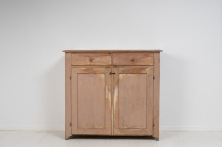 Swedish country house sideboard from northern Sweden made around the mid 19th century, 1840 to 1850. The sideboard is folk art