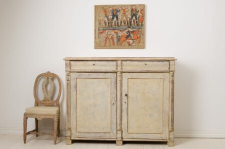 Antique Swedish empire sideboard. Genuine country house furniture from northern Sweden made around 1840 during the empire period.