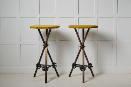 Unusual Antique "Trolleribord" tables from Sweden made around the 1880s. The so called "Trolleribord", or "magic-tables",
